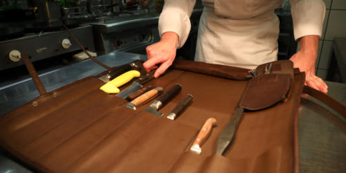 Die cobra Messertasche für professionelle Köche © Foto: peppUP.de